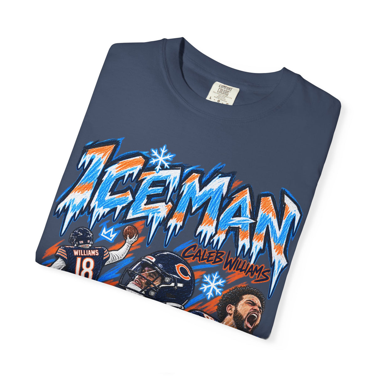 Caleb Williams, ICEMAN Graphic T-Shirt - Sunday Standouts Sketch Series