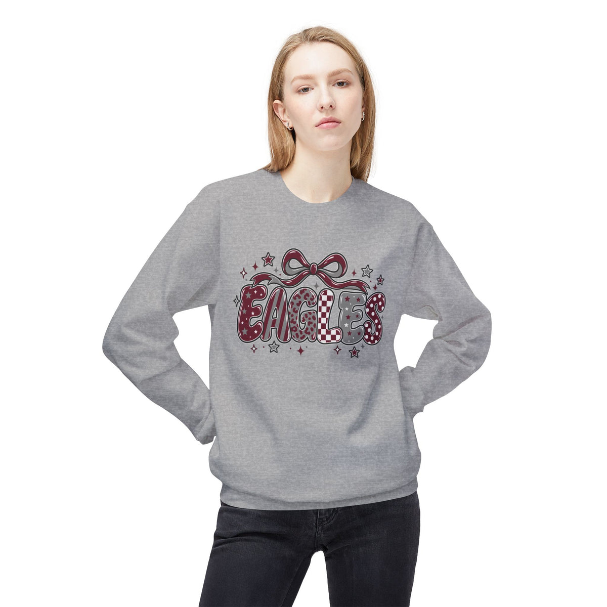 Eagles Unisex Midweight Softstyle Fleece Crewneck Sweatshirt
