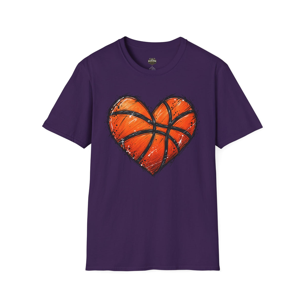 Basketball Heart T-Shirt — Athletic Love Tee for Players & Fans