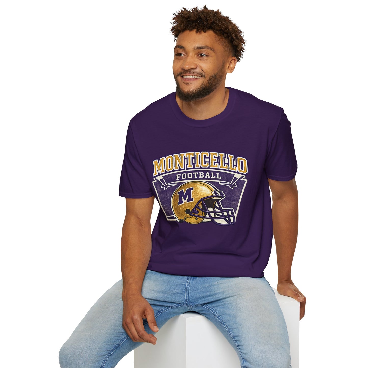Monticello Football T-Shirt — Vintage Helmet Tee