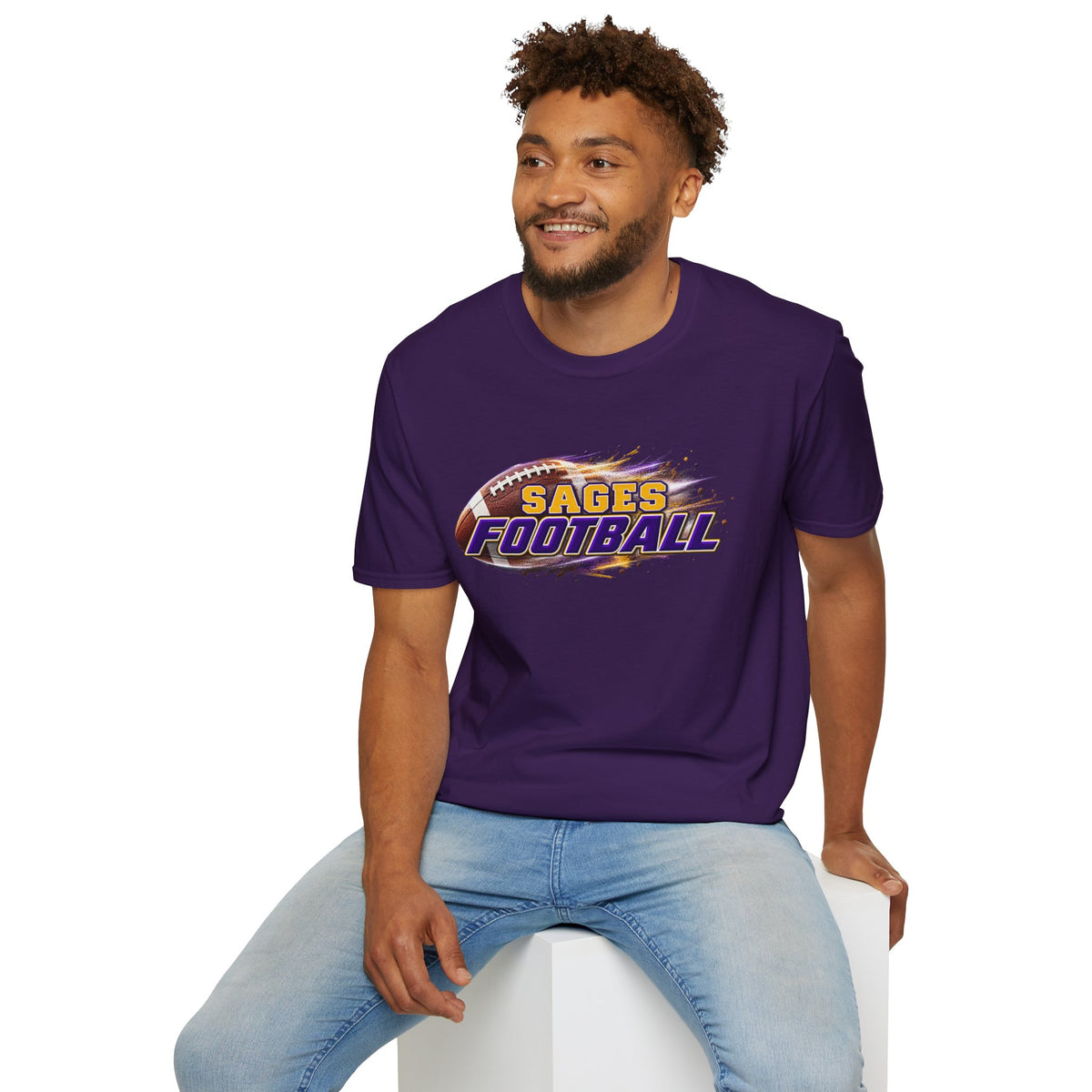 Sages Flaming Football T-Shirt