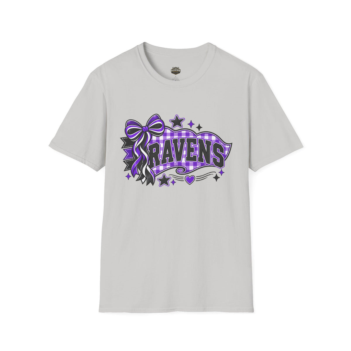 Ravens T-Shirt — Purple Ribbon & Stars Spirit Tee