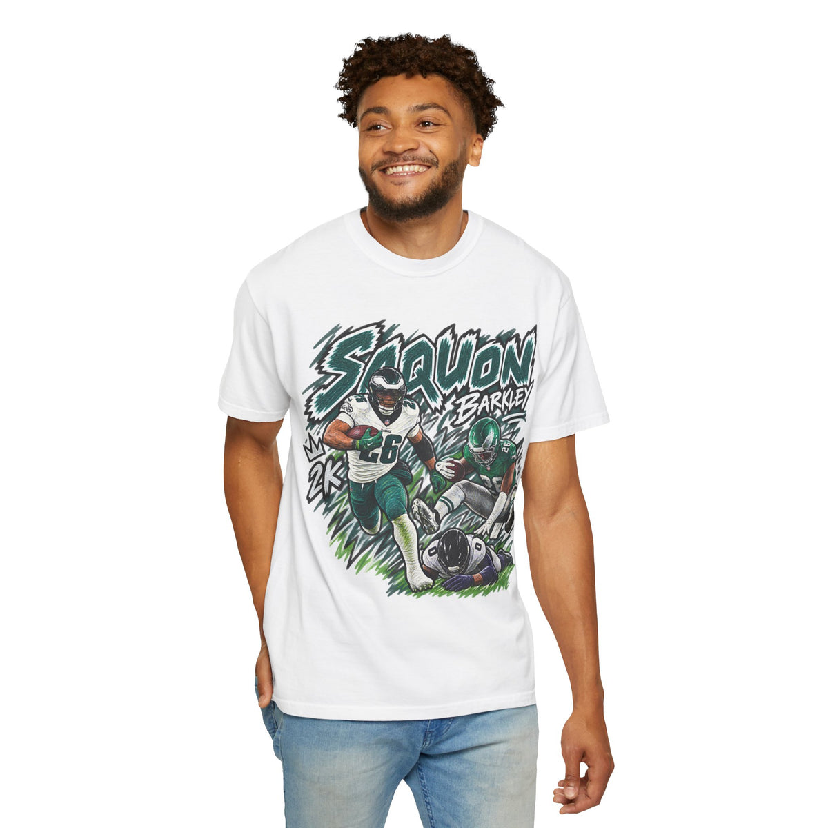 Saquon Barkley Graphic T-Shirt - Sunday Standouts Sketch Series