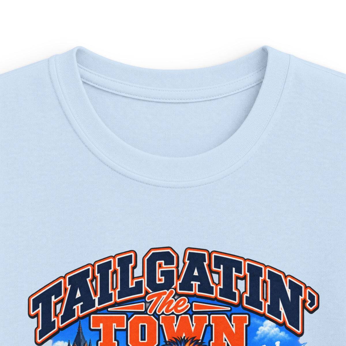 YOUTH Tailgatin' Town - ILLINOIS Edition - Cute Football Tailgate Graphic Tee for Kids