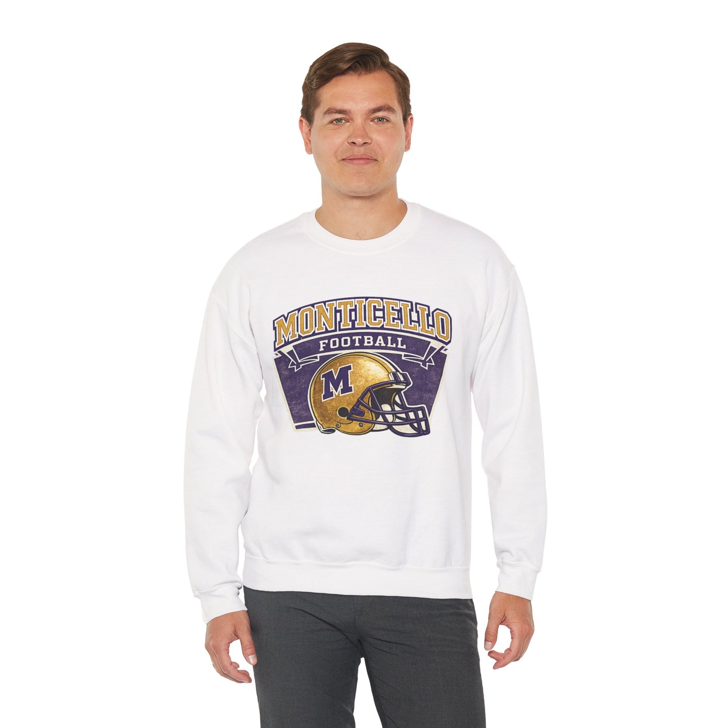 Monticello Football Vintage Crewneck Sweatshirt