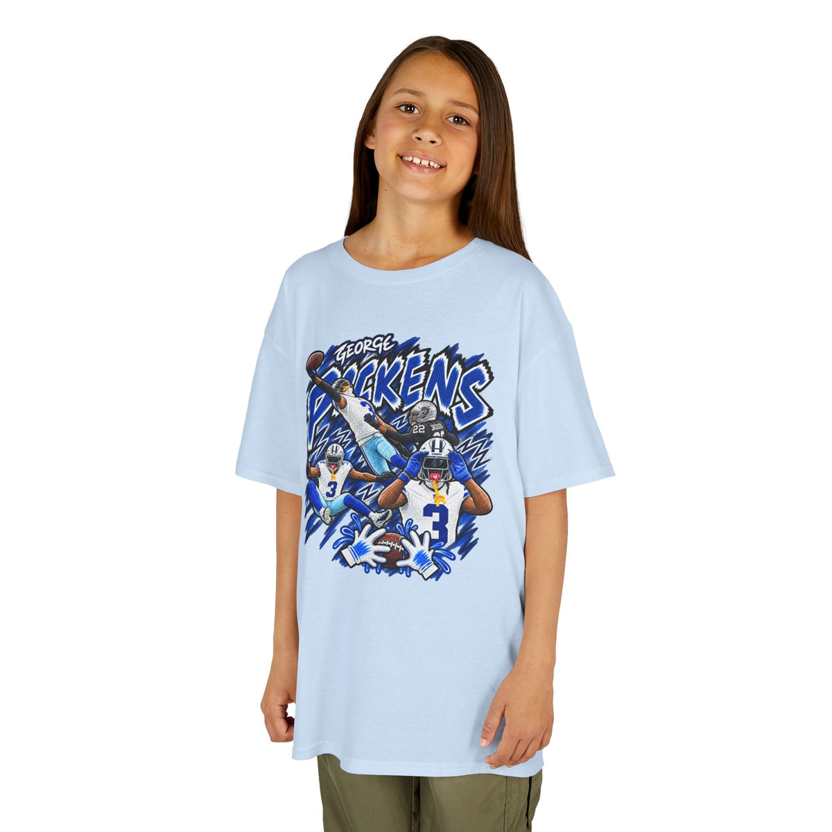 YOUTH George Pickens Graphic T-Shirt - Sunday Standouts Sketch Series