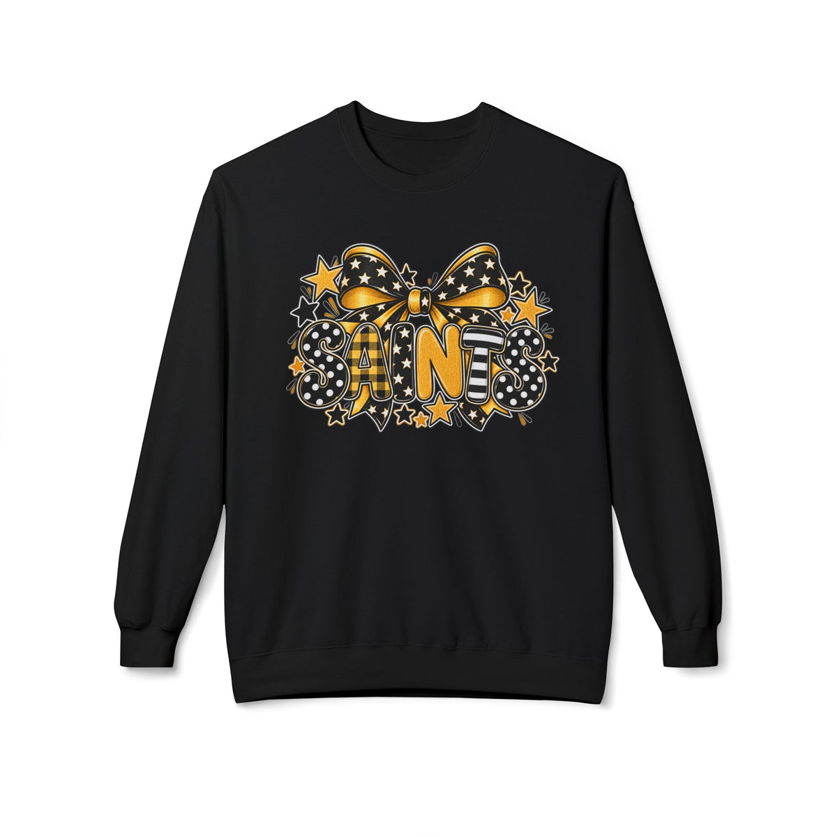 Saints Melissa – Black & Gold Polka Dot Gift
