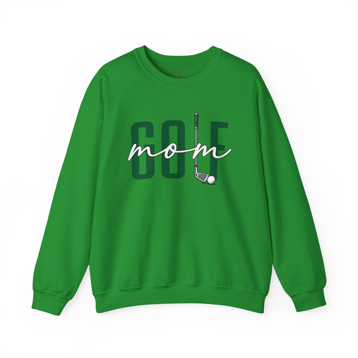Golf Mom Crewneck Sweatshirt — 'MOM Graphic with Ball