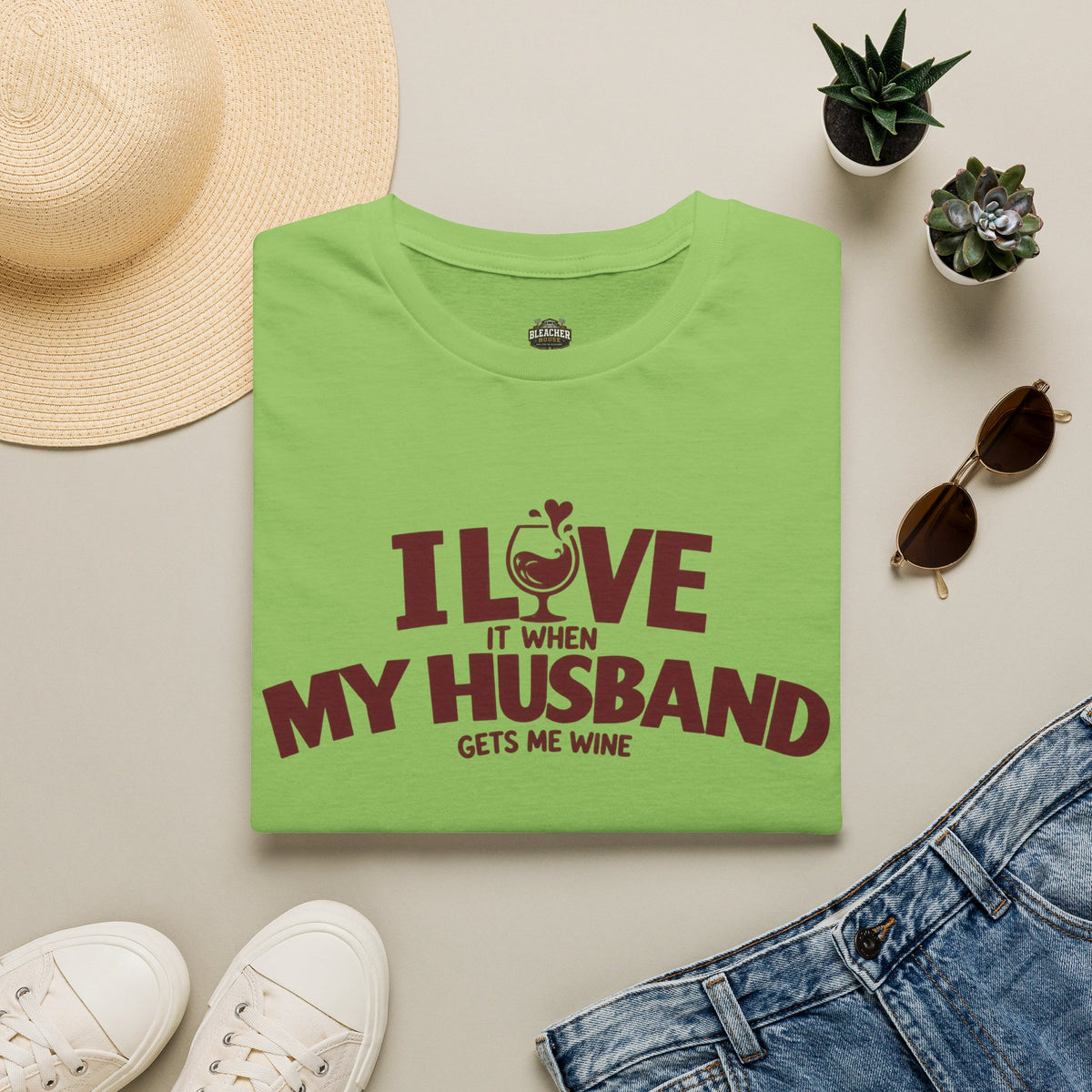 I Love It When My Husband Gets Me Wine T-Shirt — Funny Wine Lover Gift