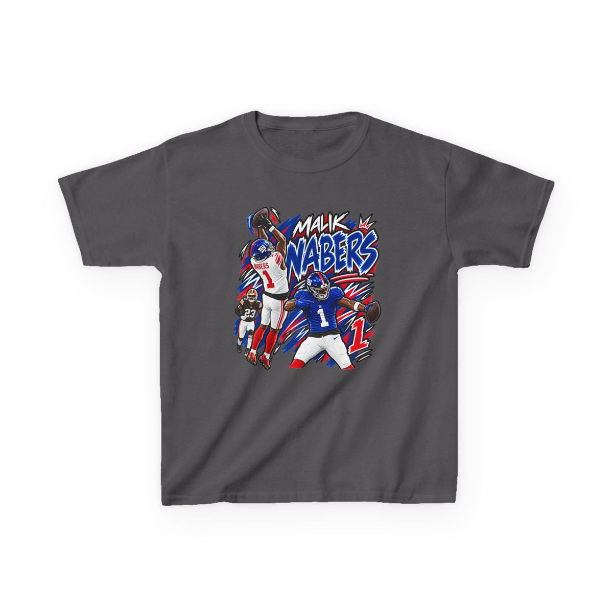 Malik Nabers Graphic T-Shirt - Sunday Standouts Sketch Series