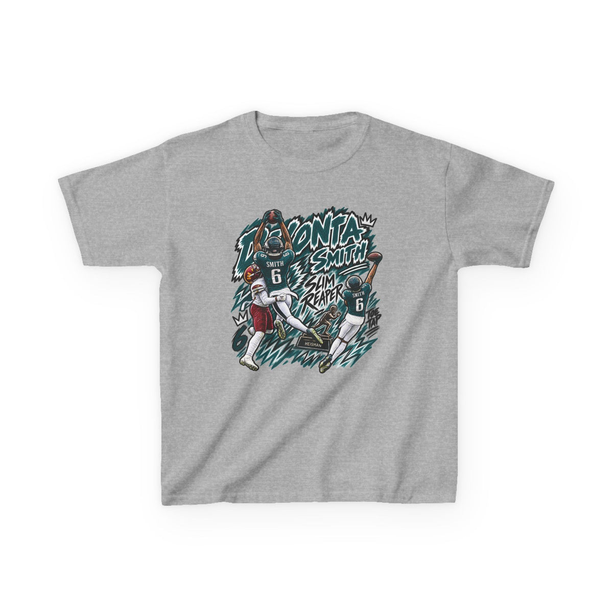 YOUTH Devonta Smith, SLIM REAPER Graphic T-Shirt - Sunday Standouts Sketch Series