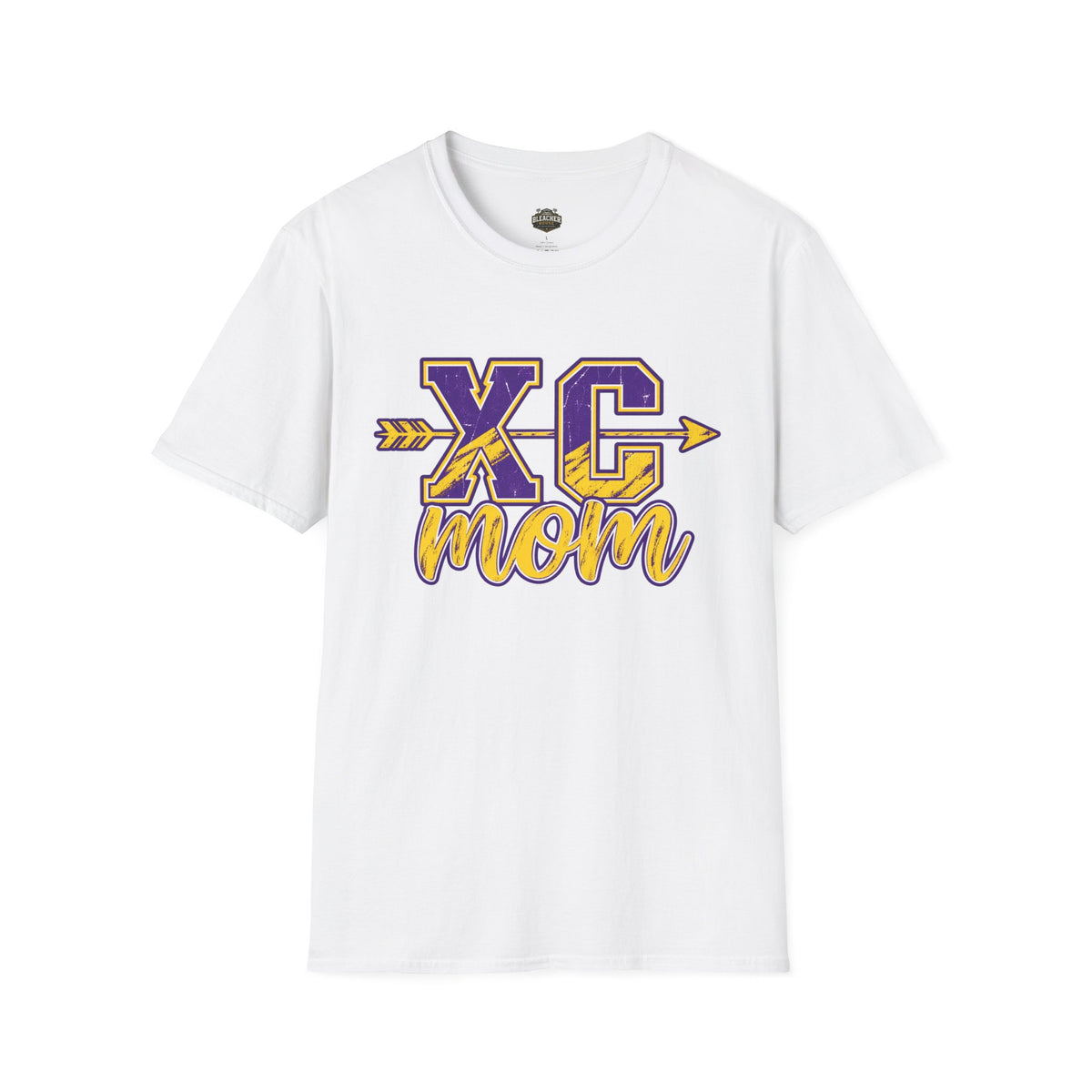 XC Mom T‑Shirt – Cross Country Mom Graphic Tee (Arrow & Varsity Lettering)