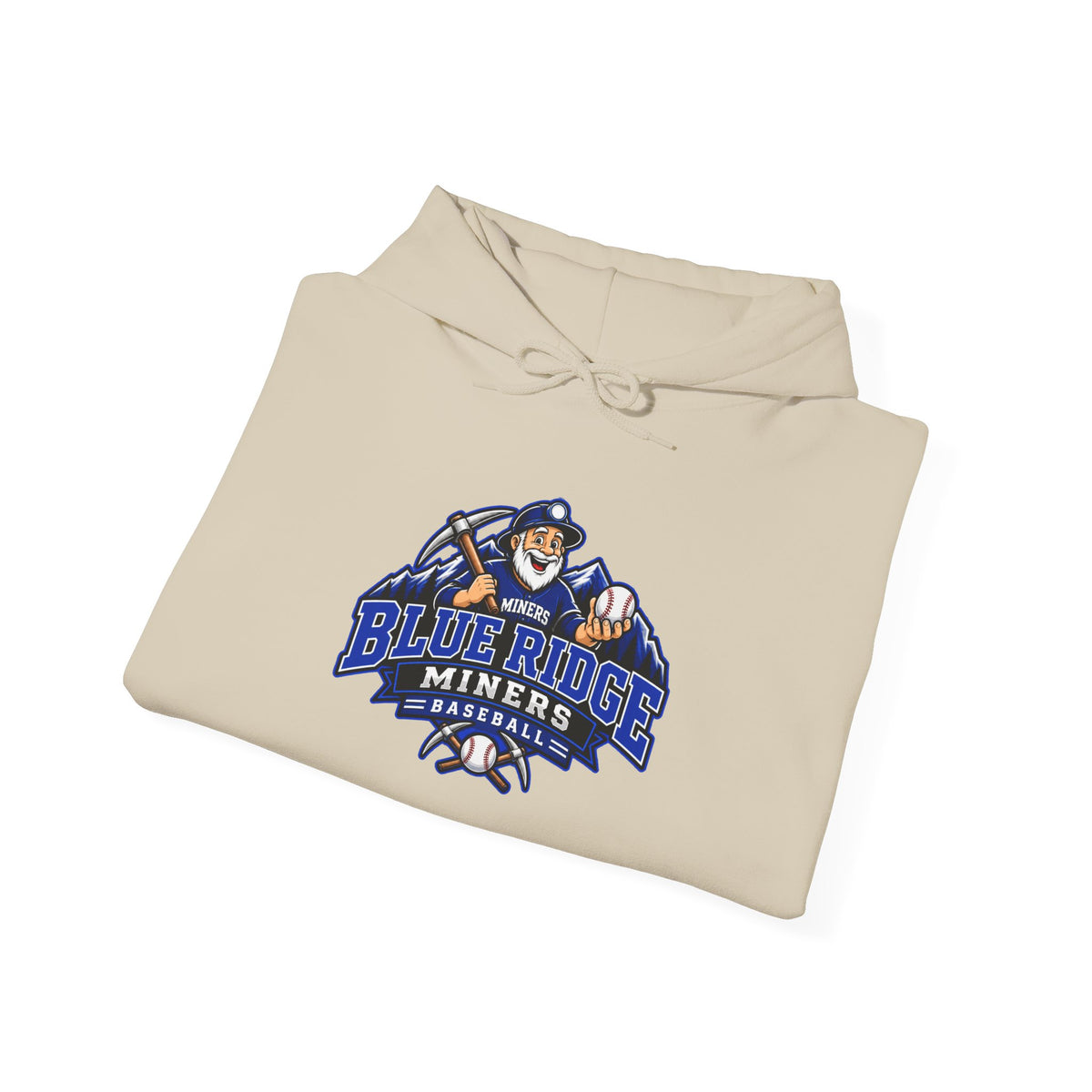 Blue Ridge Miners Mascot Logo Hoodie