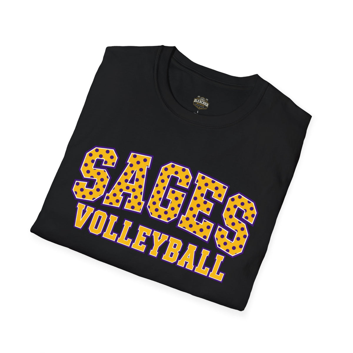 Sages Volleyball Team T‑Shirt — Retro Polka Dot Varsity Tee