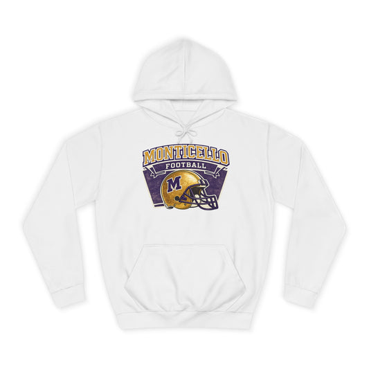 Monticello Football Hoodie — Vintage Helmet Hoodie