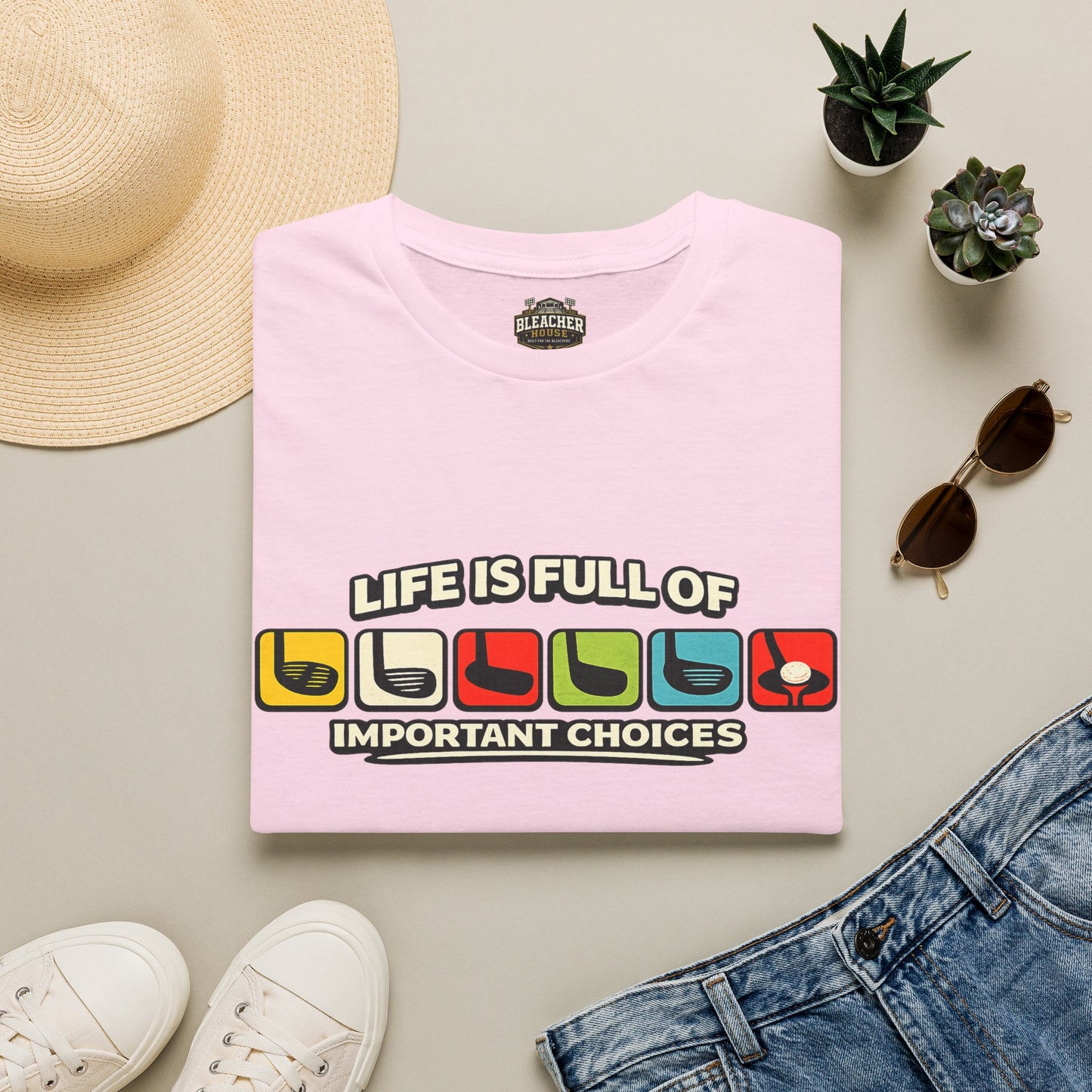 T‑Shirt — "Life Is Full Of Important Choices" Retro Game Controller Graphic