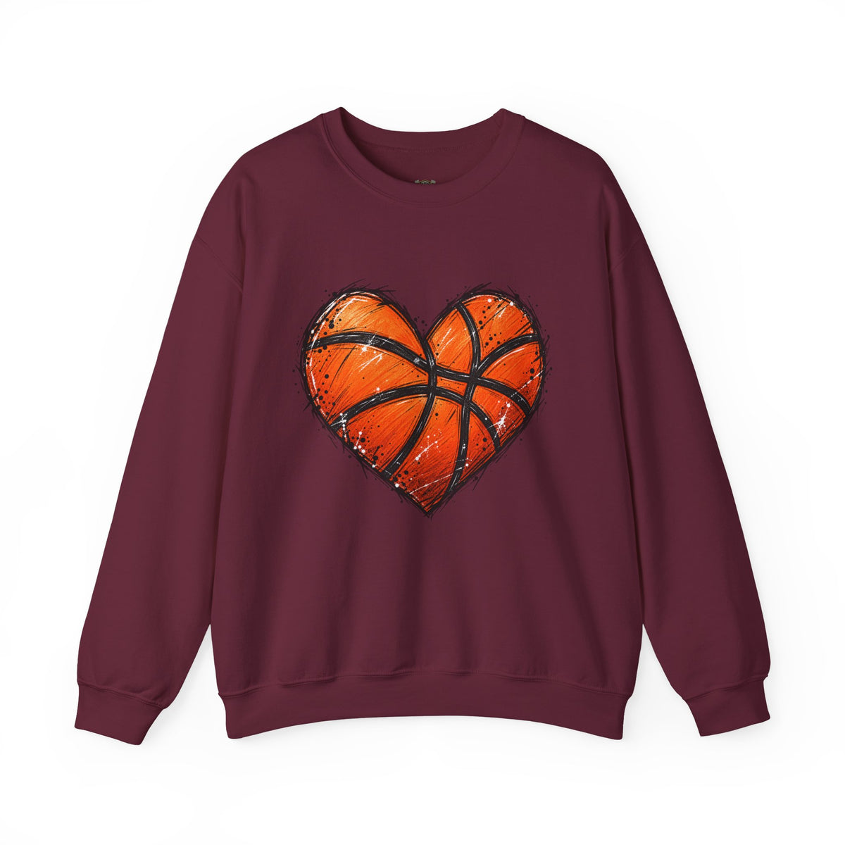 Basketball Heart Crewneck Sweatshirt