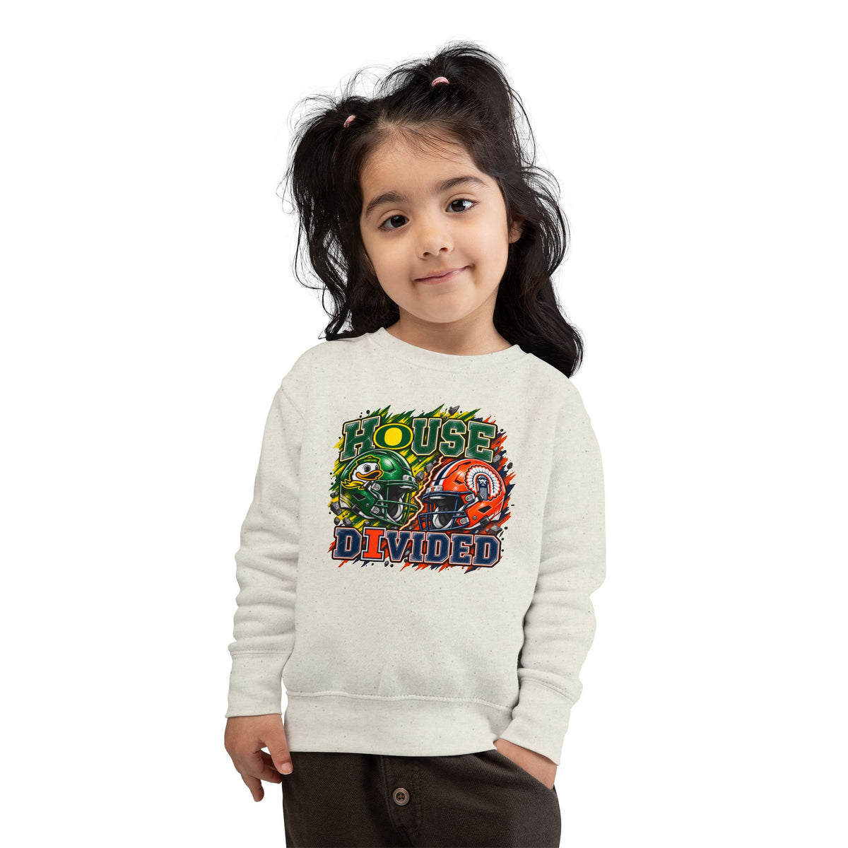 TODDLER House Divided Sweatshirt - Illinois vs Oregon