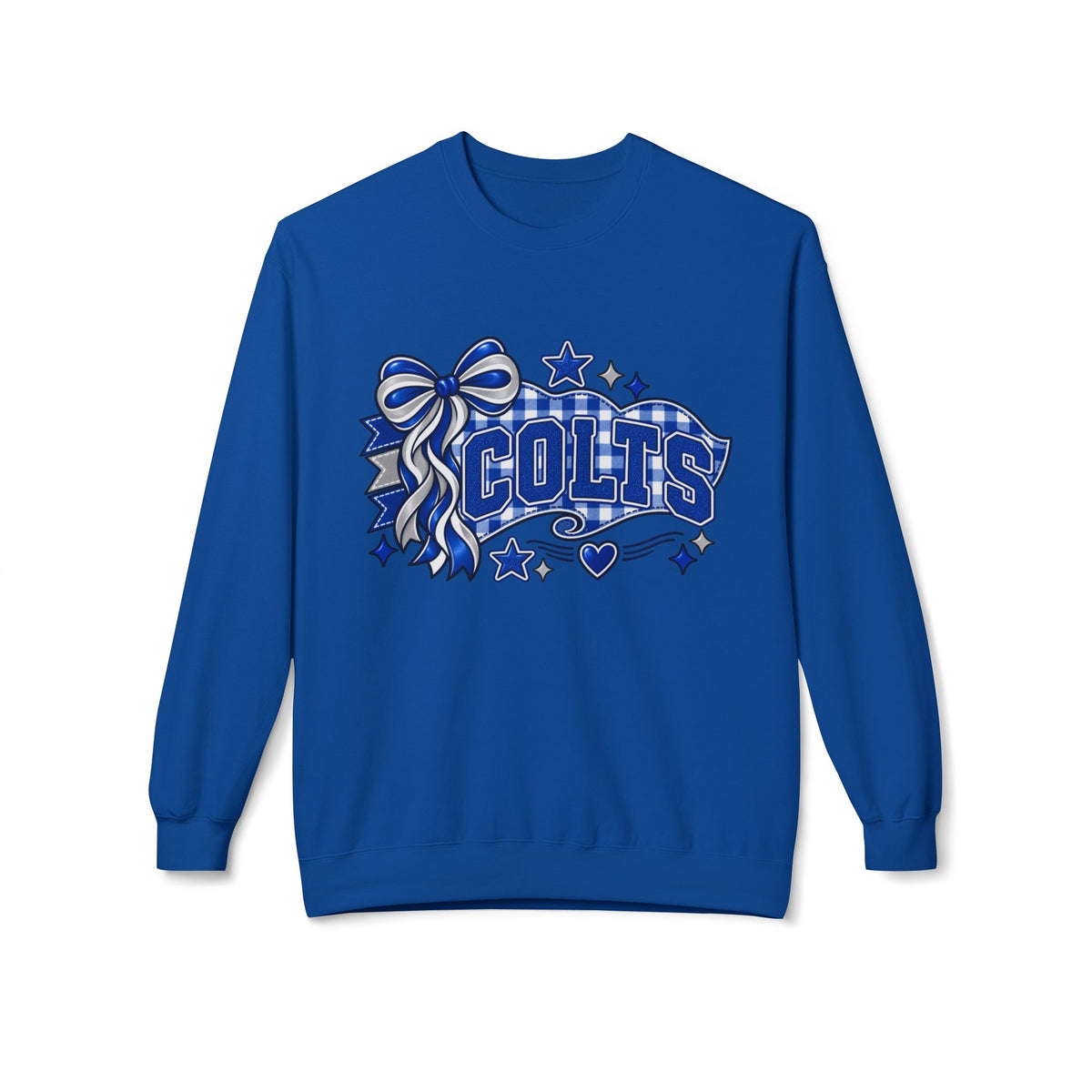 Colts Ribbon & Banner Crewneck Sweatshirt - Team Spirit Pullover