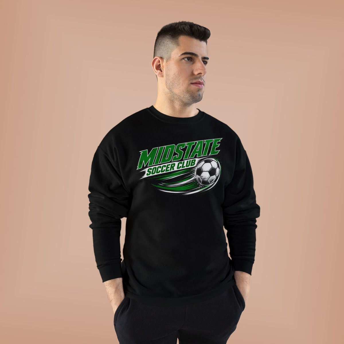 Midstate Crewneck Sweatshirt — Midstate Soccer Club Graphic