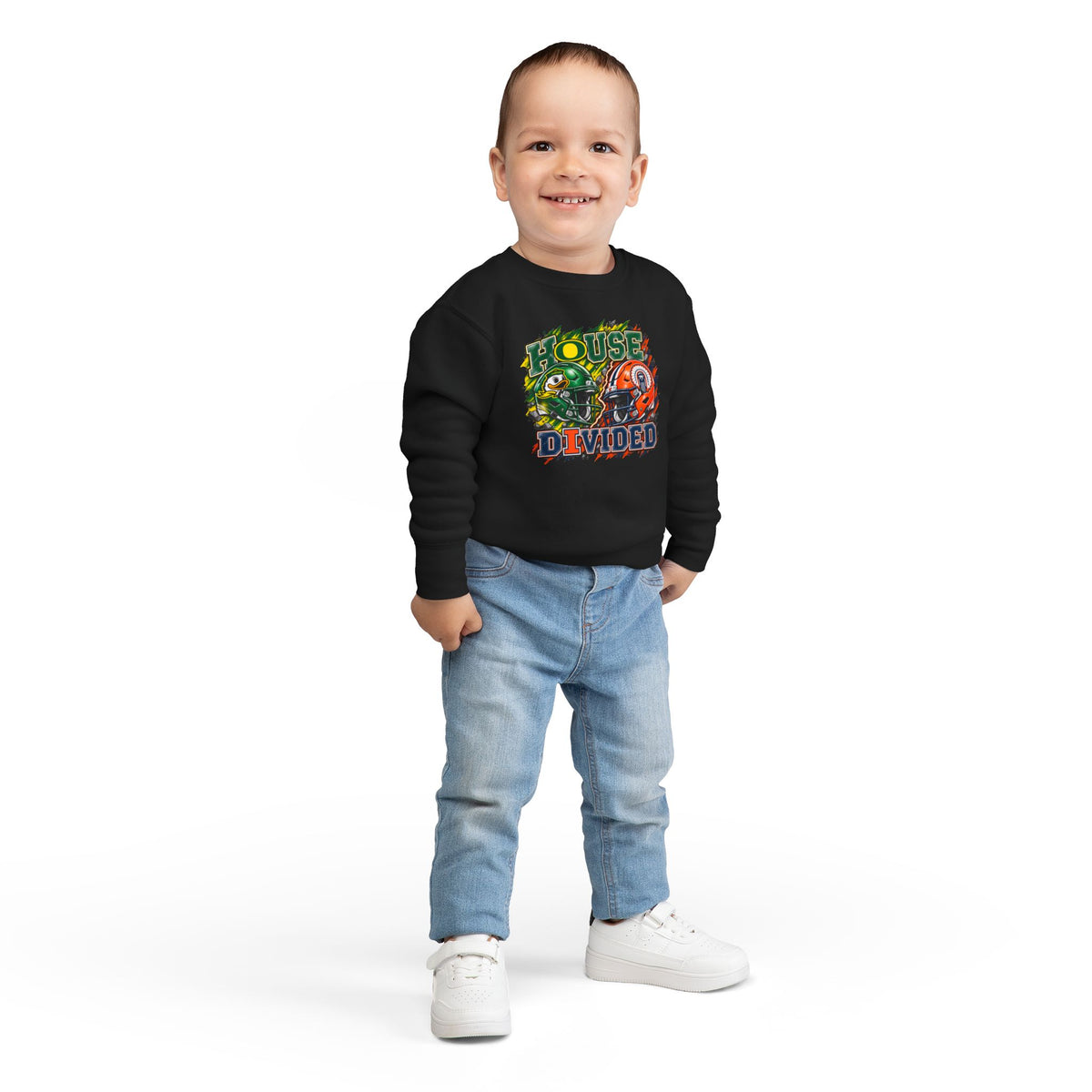 TODDLER House Divided Sweatshirt - Illinois vs Oregon