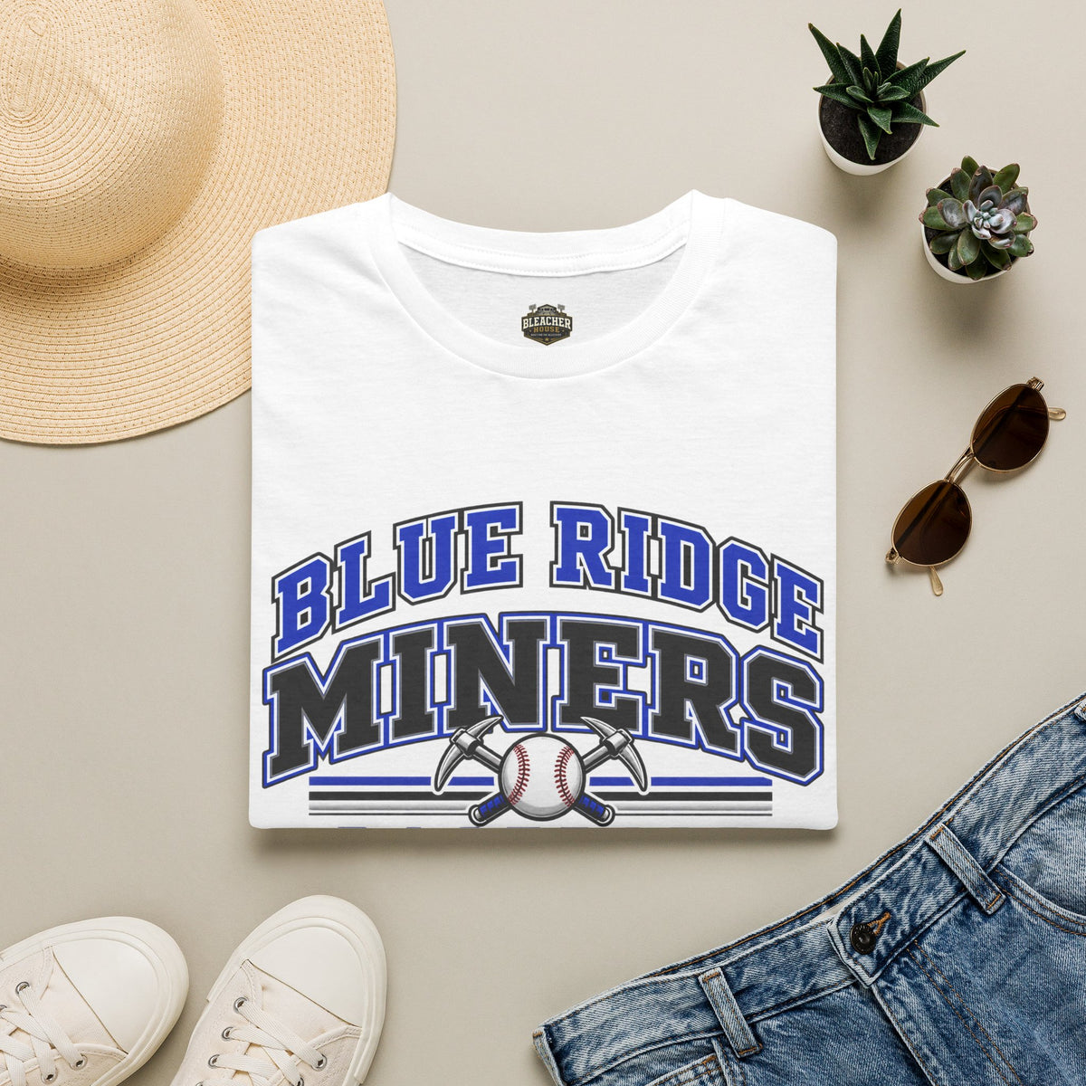 Blue Ridge Miners Baseball T-Shirt - Unisex Softstyle Tee