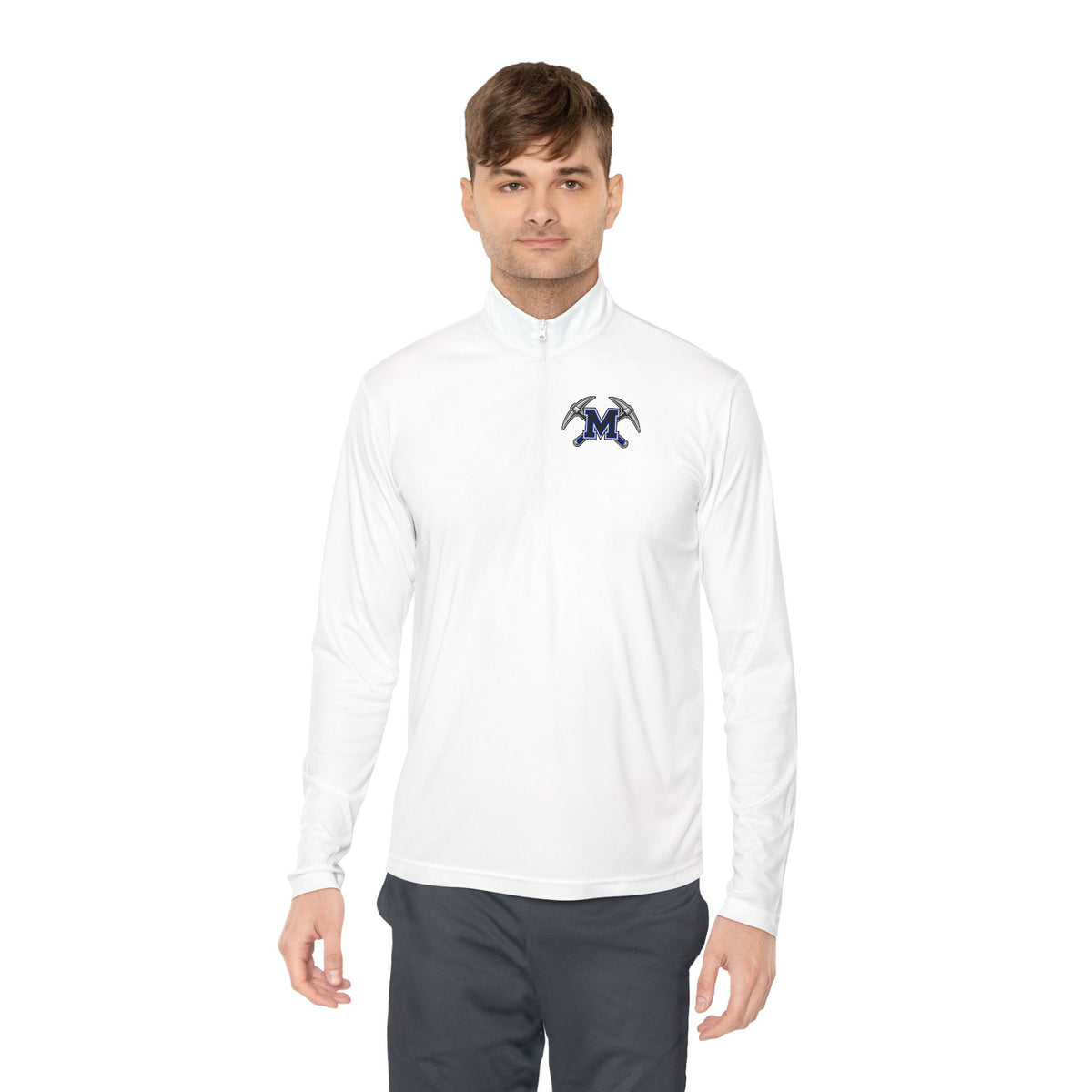 Miners Block M Logo Quarter Zip Pullover