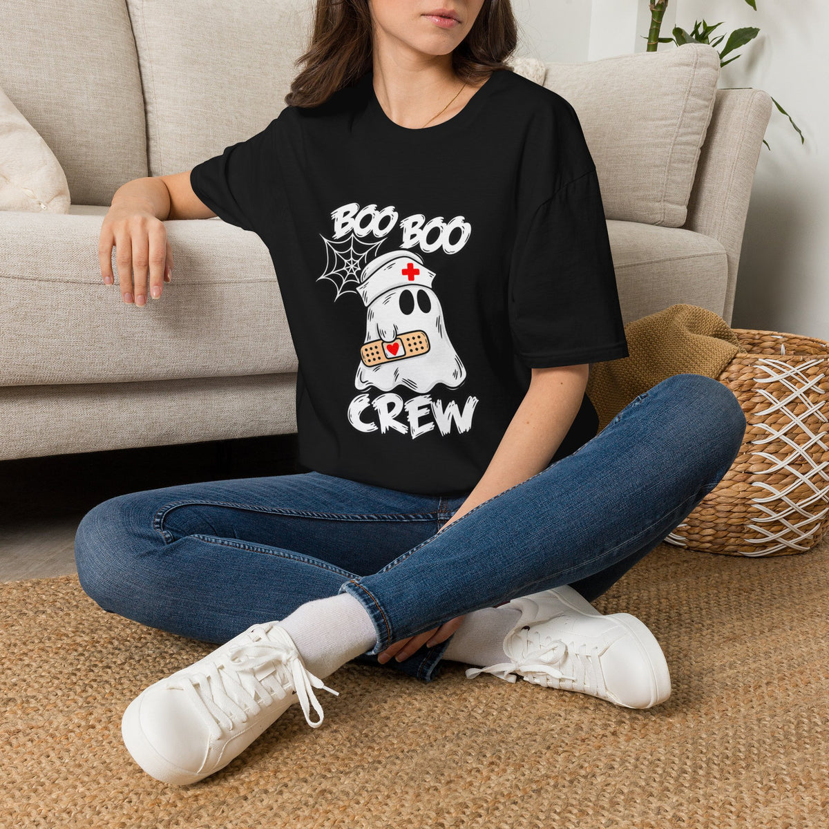 Boo Boo Crew T-Shirt — Cute Nurse Ghost Halloween Tee