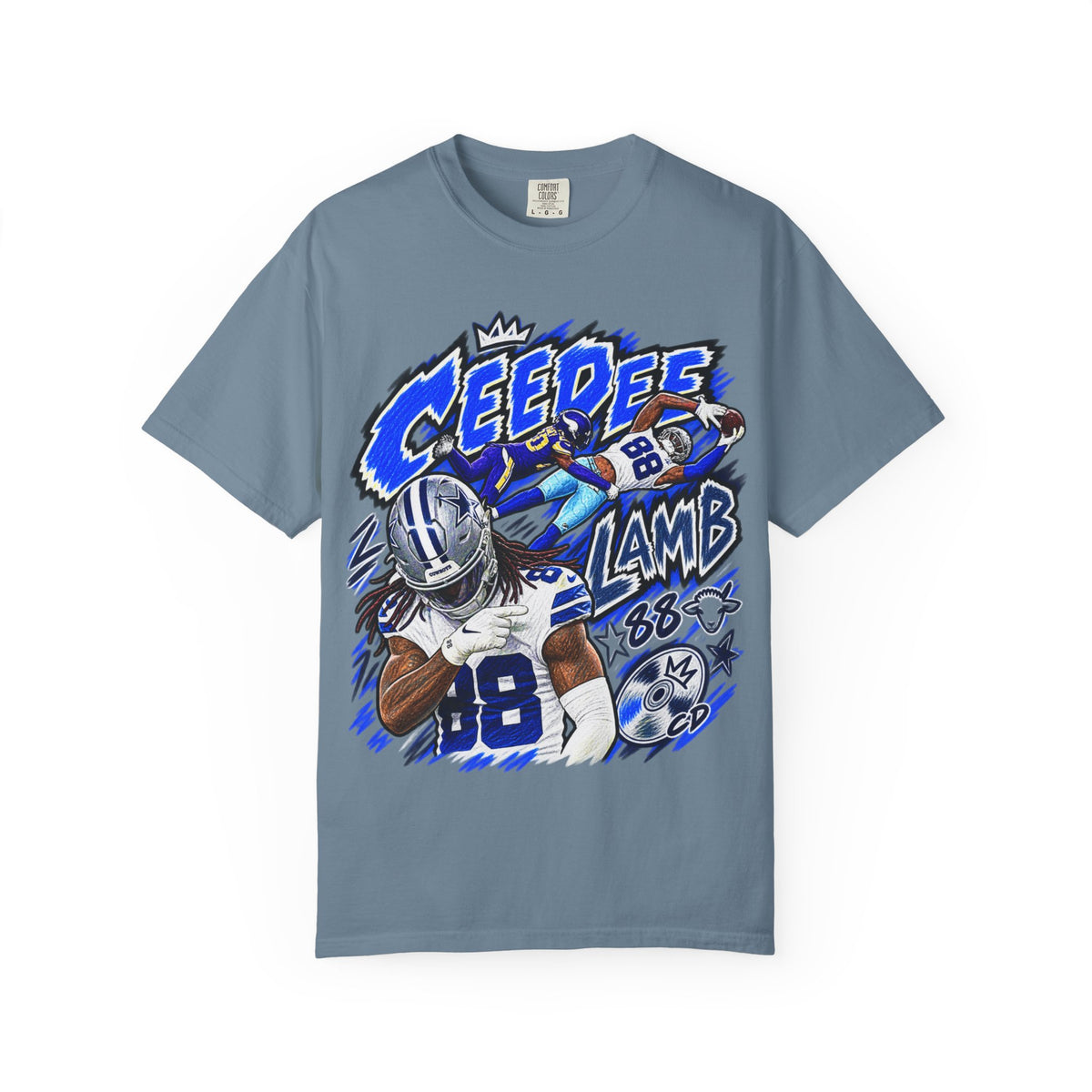 CeeDee Lamb Graphic T-Shirt - Sunday Standouts Sketch Series
