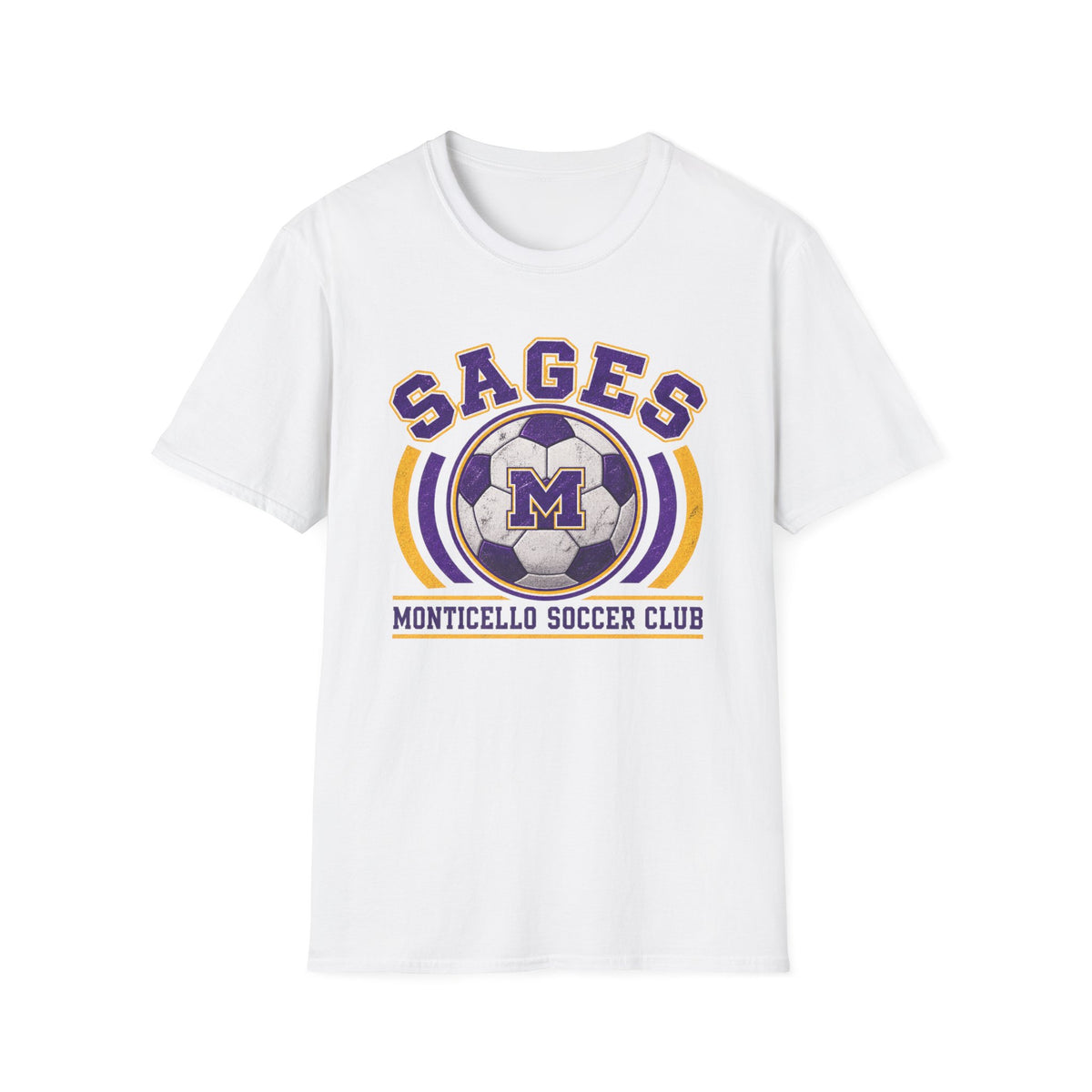 CUSTOMIZABLE Sages Soccer Club T-Shirt — YOUR NAME AND NUMBER