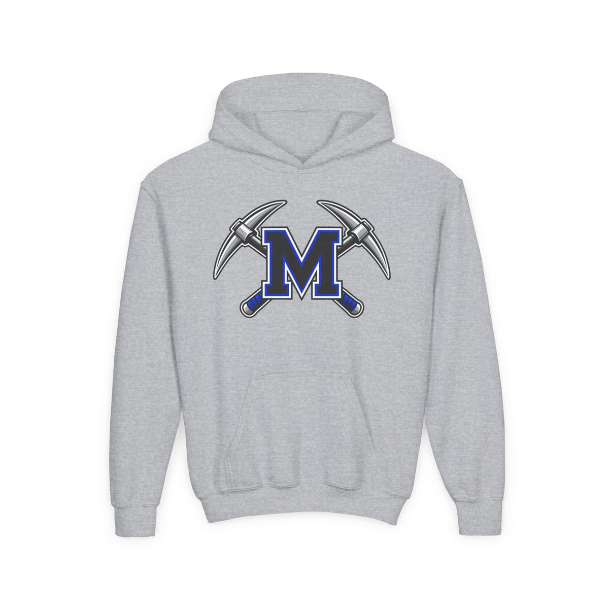 YOUTH Miners M Logo Hoodie - Cross Pickaxe Graphic M Logo