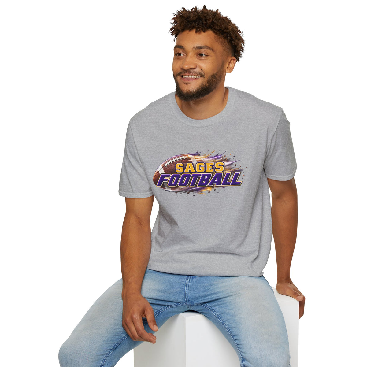 Sages Flaming Football T-Shirt