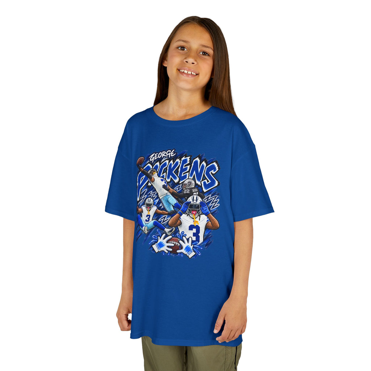 YOUTH George Pickens Graphic T-Shirt - Sunday Standouts Sketch Series