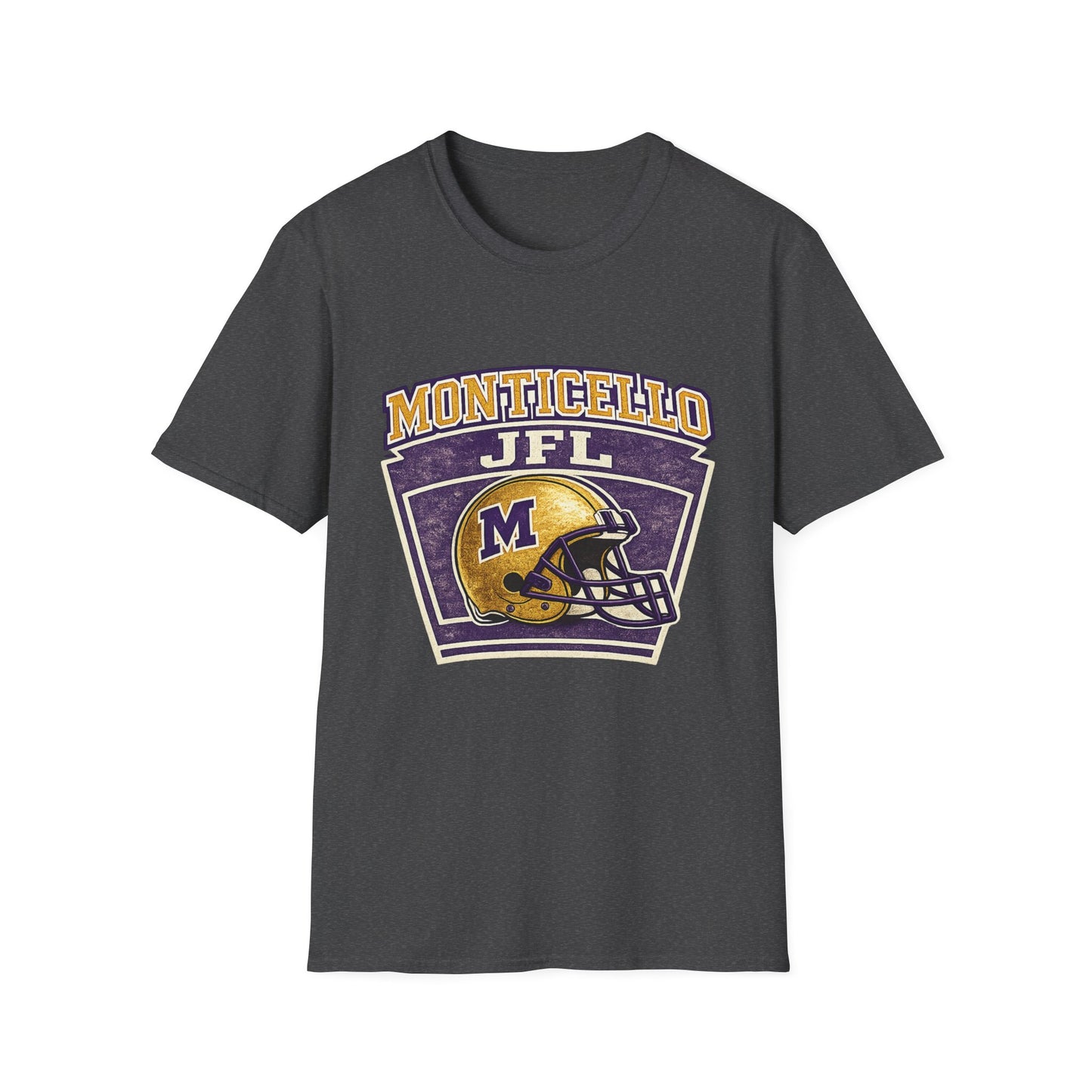 Monticello JFL Football T‑Shirt — Vintage Helmet Tee