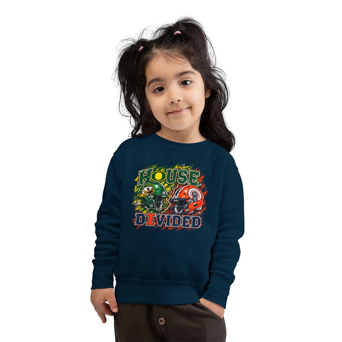 TODDLER House Divided Sweatshirt - Illinois vs Oregon