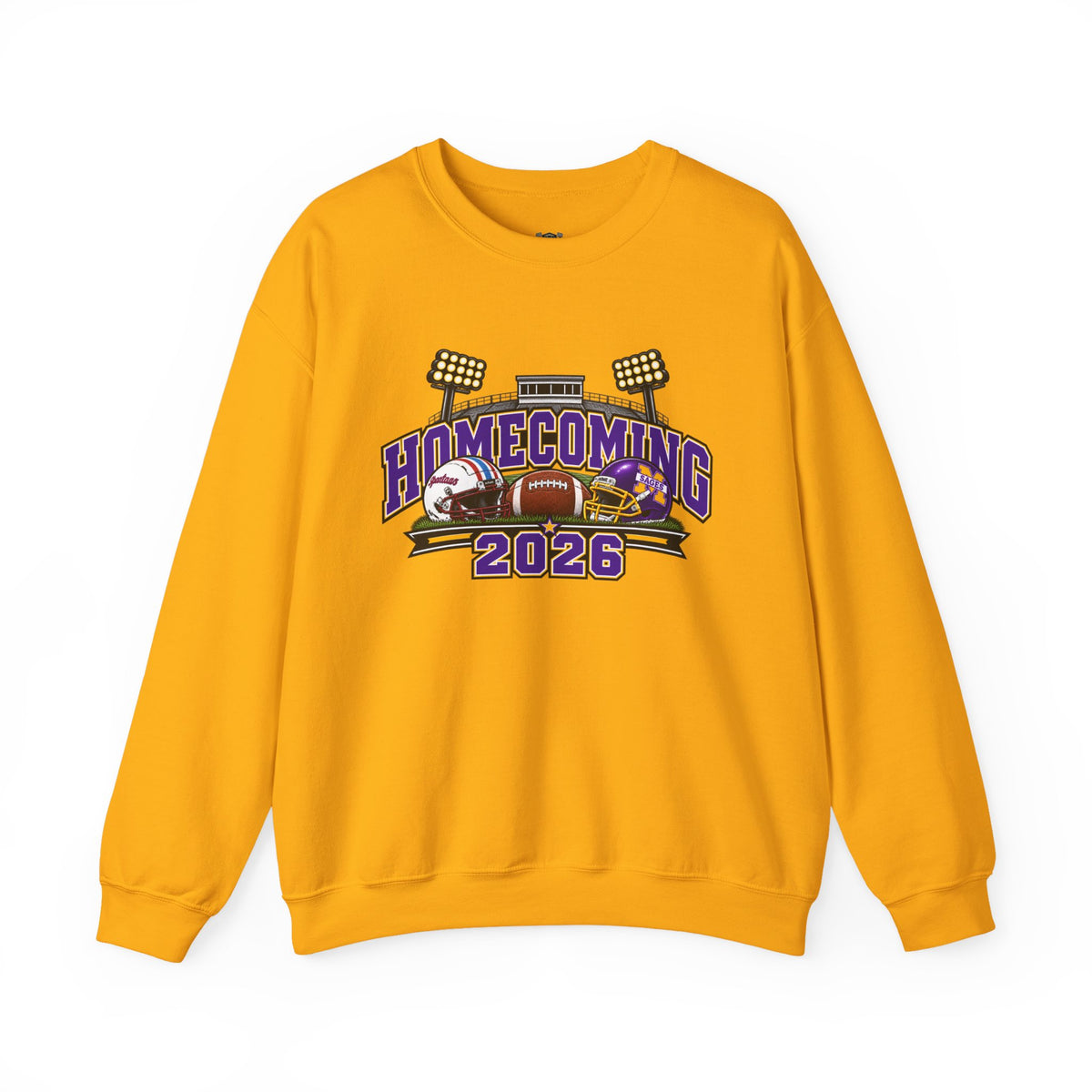 Homecoming 2026 Crewneck Sweatshirt — Football Stadium Design