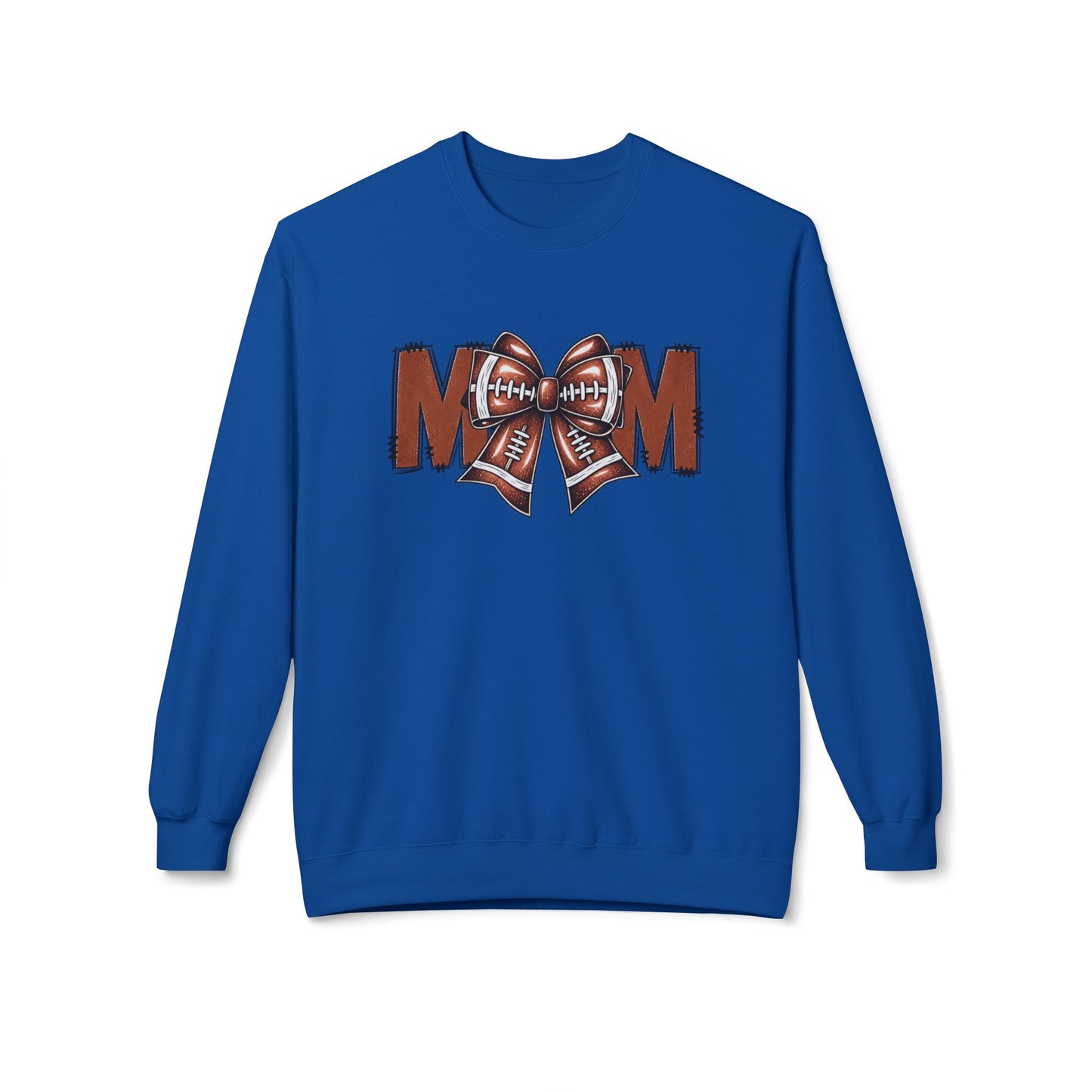 Sweatshirt - Football Mom Bow Crewneck Sweatshirt