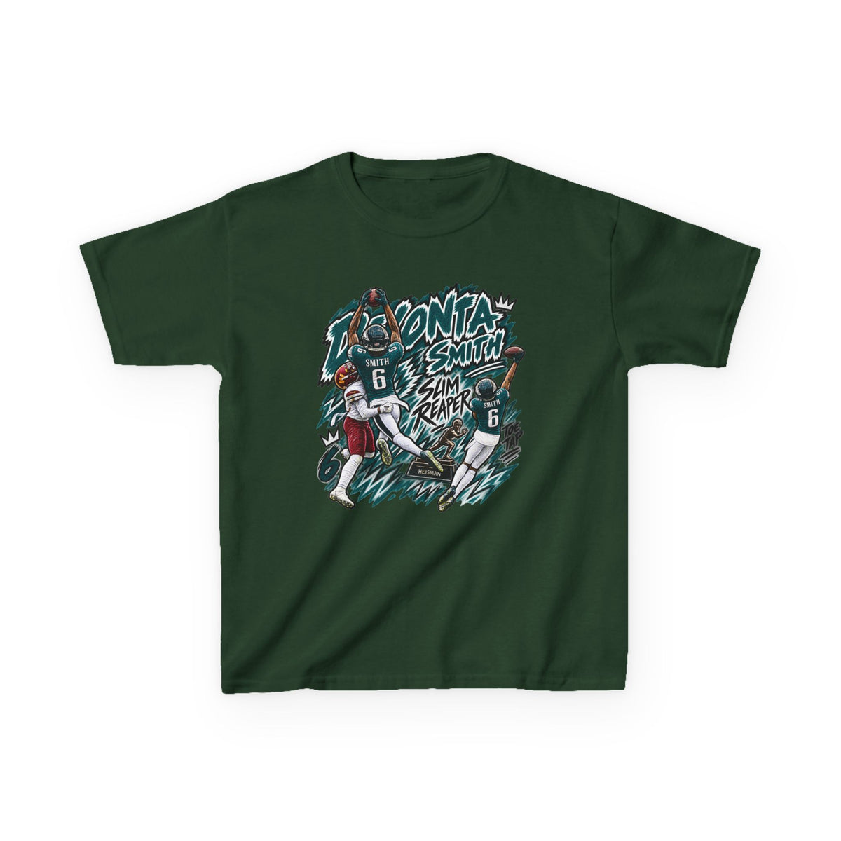 YOUTH Devonta Smith, SLIM REAPER Graphic T-Shirt - Sunday Standouts Sketch Series