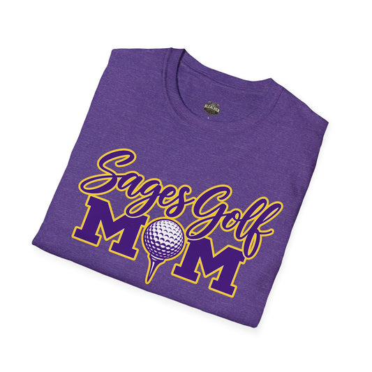 Sages Golf Mom T-Shirt — “Sages Golf MOM” Script & Tee Graphic