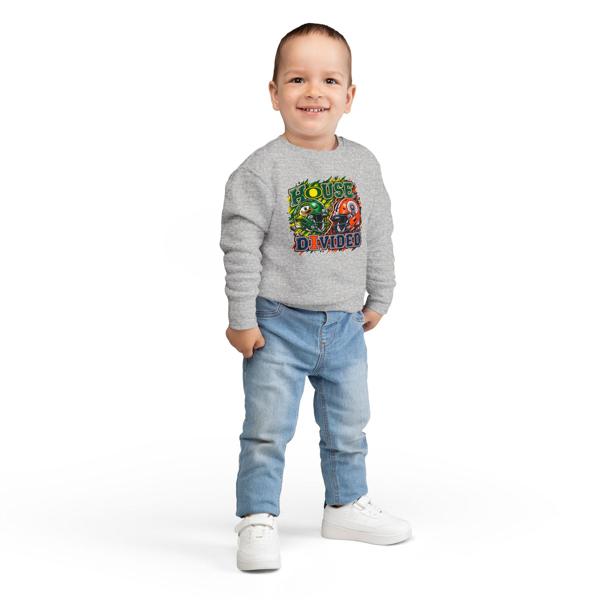 TODDLER House Divided Sweatshirt - Illinois vs Oregon