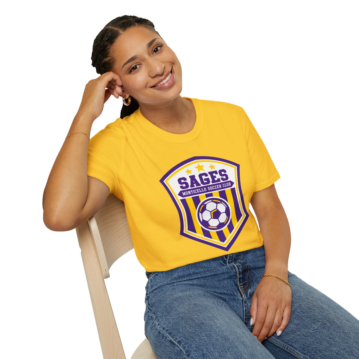 Monticello Soccer Club Crest Logo T shirt