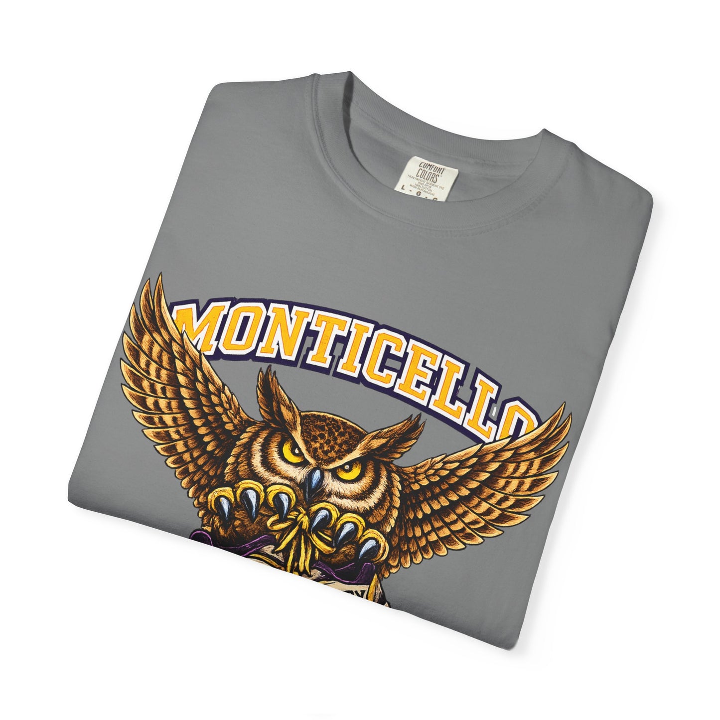 Monticello Sages Cross Country T-Shirt - Vintage Owl & Wings Team Tee
