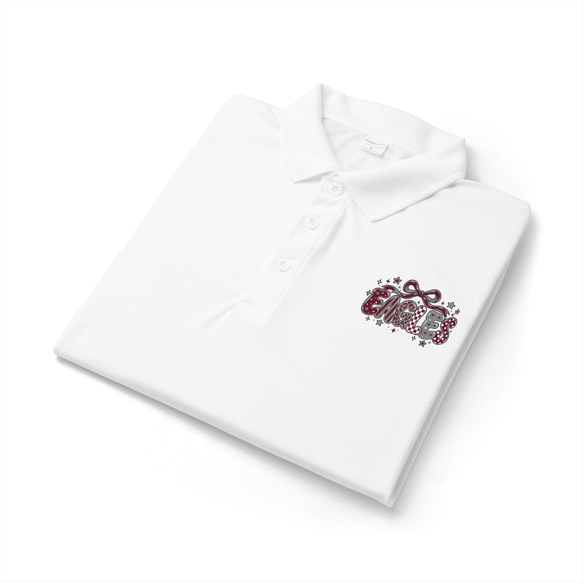 Eagles Embroidered Floral Crest Polo Shirt