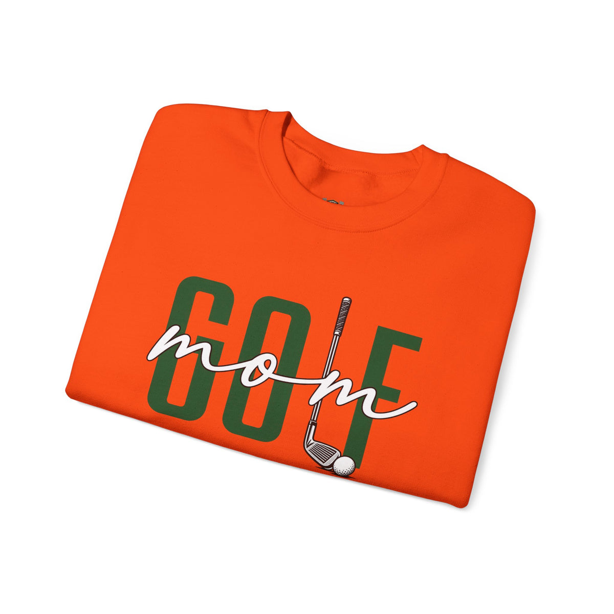 Golf Mom Crewneck Sweatshirt — 'MOM Graphic with Ball