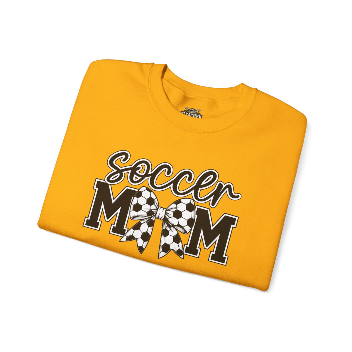 Soccer Mom Crewneck Sweatshirt — Cheer Mom Graphic Pullover with Soccer Bow