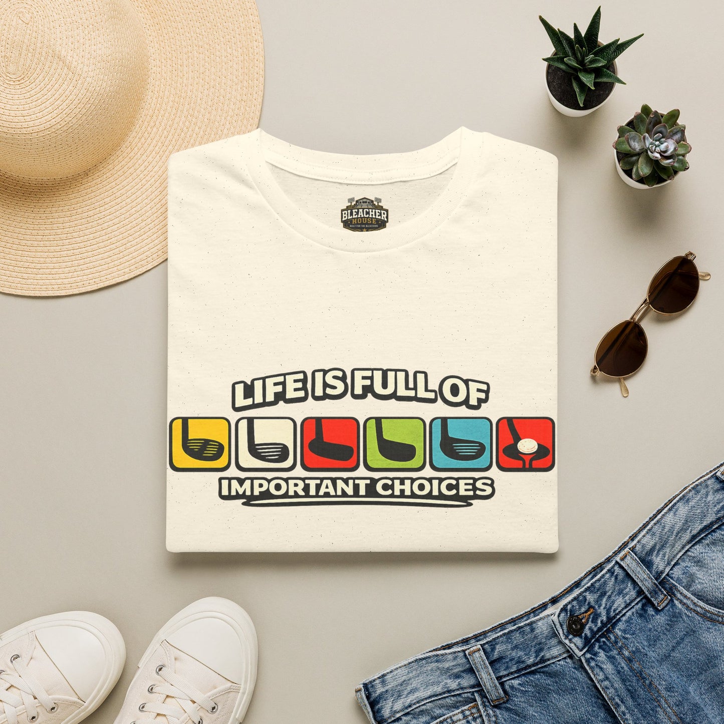 T‑Shirt — "Life Is Full Of Important Choices" Retro Game Controller Graphic