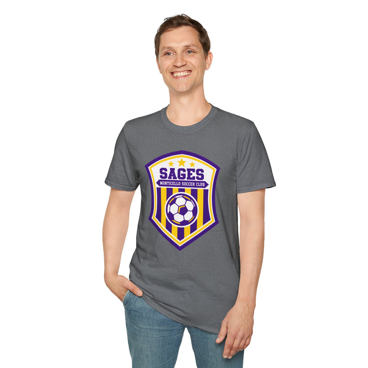 Monticello Soccer Club Crest Logo T shirt