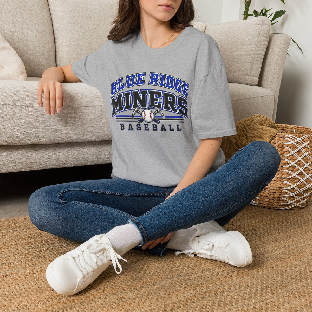 Blue Ridge Miners Baseball T-Shirt - Unisex Softstyle Tee