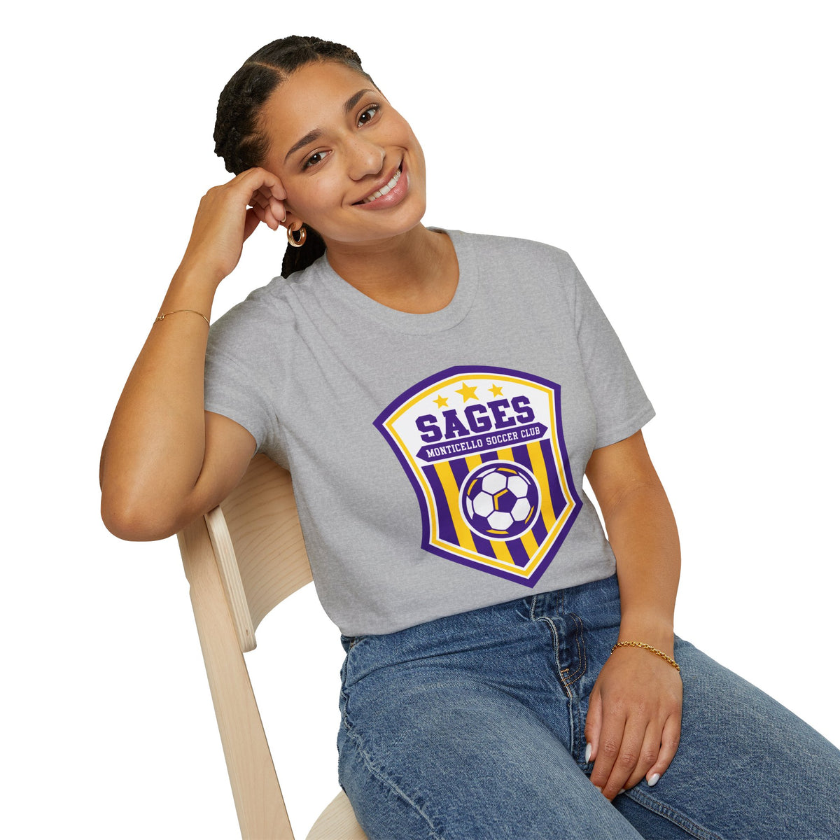 Monticello Soccer Club Crest Logo T shirt