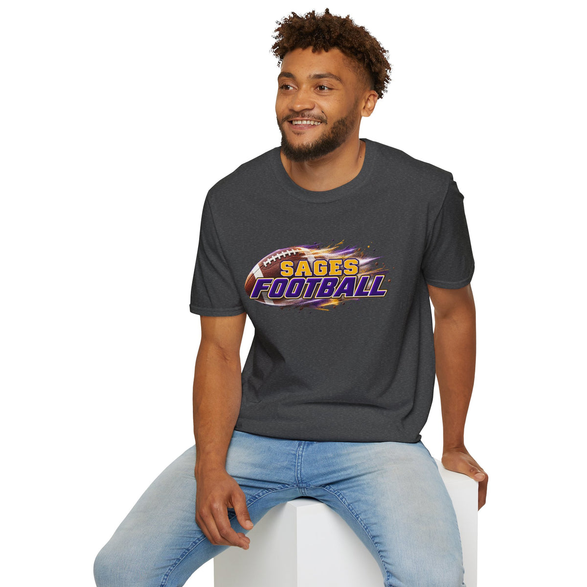 Sages Flaming Football T-Shirt